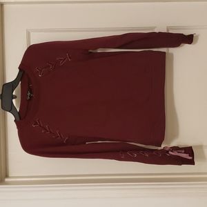 Jessica Simpson Laced Sweatshirt XS NWT